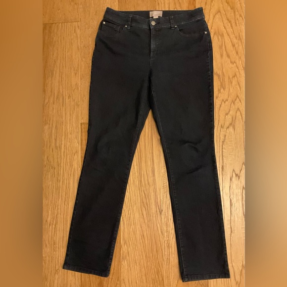 Chico Fabulously Slimming Black Straight Leg Jean - Picture 1 of 6